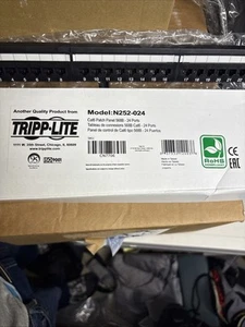 TRIPP LITE N252-024 24 Port Cat6 Patch Panel 568B New In Box - Picture 1 of 4