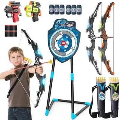 LED Standing Target Archery Set with Bow & Arrows for Kids 4-12 Years Old, Outdo - image 1 of 4