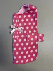Dog Clothes Fleece Coat With Bow   Size :  9 Medium - Picture 1 of 1