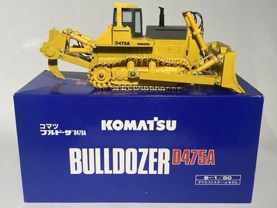 Réplicas Komatsu D475A Bull Dozer com Ripper - escala 1/50 fundido feito no Japão - Imagem 1 de 4