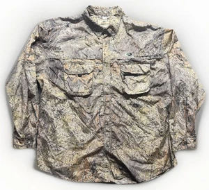 Men’s 2XL Mossy Oak Brush Camo Treklite Long Sleeve Button Up Hunting Shirt - Picture 1 of 18