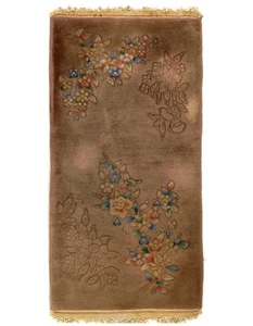 Antiker chinesischer Art Deco 2'X 4' - Bild 1 von 3