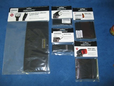 NIP Honlphoto snoot, speed straps (2), two color different effect filter kits - image 1 of 4