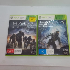 Xbox 360 Halo Game Bundle Halo 4 And Halo Reach Aus Pal Very Good Condition - Picture 1 of 6