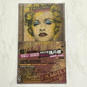 Madonna 2009 Celebration Taiwan LTD Long OBI 2-CD with Poster & Booklet SEALED - Picture 1 of 9