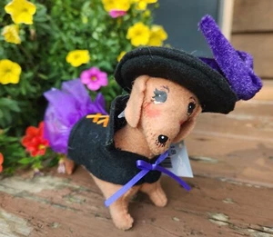 Muñeca de Halloween Annalee 2018 nueva con etiquetas - Perro bruja, Dachshund, perro salchicha - Imagen 1 de 4