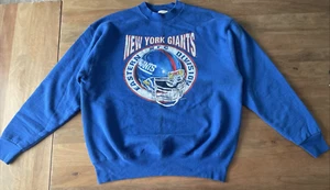 Vintage 1995 New York Giants Sweater Mens XL Blue Pro Player Crewneck Sweatshirt - Picture 1 of 8