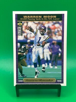 1996 Upper Deck Collector's Choice Season to Remember Warren Moon #65 - Image 1 of 2