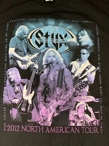 Camiseta Styx 2012 North American Tour negra gráfica para hombre talla XL Tour Stops - Imagen 1 de 19
