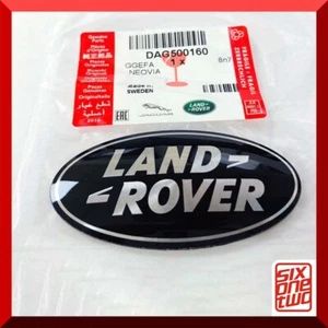 GENUINE LAND ROVER GRILLE BADGE BLACK SILVER RANGE ROVER SPORT L320 - Picture 1 of 5