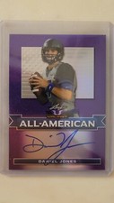 2019 Leaf Valiant All-American Purple /20 Daniel Jones #AA-DJ1 Rookie Auto RC