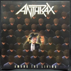 Anthrax Among The Living LP Vinyl 1987 US ORIGINAL METAL 90584-1 Island Records - Picture 1 of 4