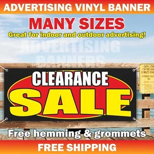 CLEARANCE SALE Advertising Banner Vinyl Mesh Sign discount retail big save - Picture 1 of 5