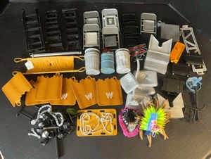 LARGE WWE ECW AEW WRESTLING ACCESSORY LOT CHAIRS LADDERS TABLES ETC - Picture 1 of 3