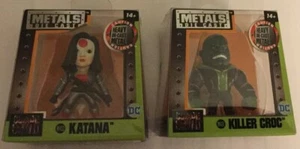DC METALS DIE CAST DC SUICIDE SQUAD KATANA M432 AND KILLER CROC M431 FIGURES NIB - Picture 1 of 4