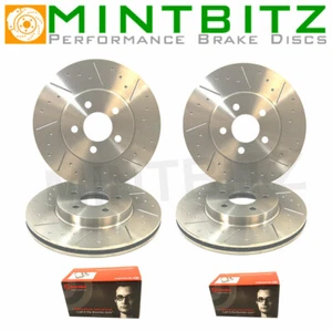 Mazda RX8 Front Rear Dimpled Grooved Brake Discs & Brembo Pads - 323mm - Picture 1 of 1