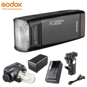 US Godox AD200Pro 2.4G TTL HSS Pocket Camera Flash Light Speedlite+Carry Case - Picture 1 of 11