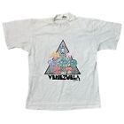 Vintage T-Shirt Graphic Print Venezuela Natura Aztec Y2K Retro White Mens XL