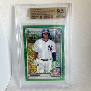 Jasson Dominguez 2020 Bowman Chrome Mega Prospects BGS 9.5 Green Refractors /99 - Picture 1 of 6