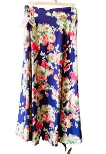 LuLaRoe Maxi Skirt Multi Colored Boho Fold Over High Waist - Size L NWT - Picture 1 of 8