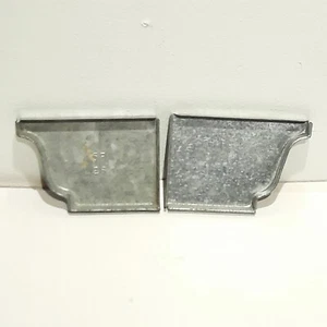Verzinkter Stahl 5 Zoll Dachrinnenendkappen rechts oder links NOS - Bild 1 von 5