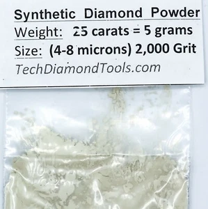 Polvo de diamante TechDiamondTools 2.000 arena 4-8 micras, 25 quilates = 5 gramos - Imagen 1 de 7