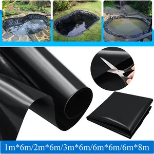6M*1-8m Teichfolie Teichfolien Reststücke Bachlauf Garten Teich Ufermatt 0.5mm - Bild 1 von 26