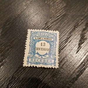 S. TOME & PRINCIPE POSTAGE DUE 13 C. STAMP (1921) - Picture 1 of 1