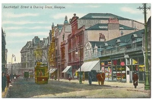 Postal Sauchiehall Street Charing Cross Glasgow Escocia R.G.G Serie Eglinton - Imagen 1 de 2