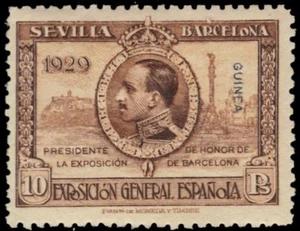 GUINEA ESPAÑOLA 219 (Mi131) - Exposiciones Sevilla y Barcelona (pa83082) - Imagen 1 de 1