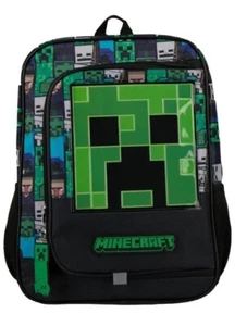 Mochila Minecraft 16" nueva con etiqueta con enredadera cara grande nueva con etiquetas - Imagen 1 de 3