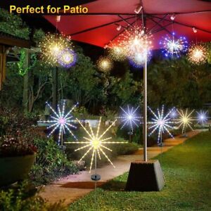 Christmas Solar Fireworks Light Outdoor Meteor Horse Lamp Garland String Lights