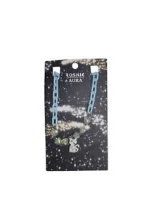 Celestial Cat Baby Blue Chain Necklace Cosmic Aura Adjustable - Hot Topic - New  - Picture 1 of 5