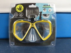 NIP BODY GLOVE SNORKEL SWIMMING GOGGLES MASK / GOPRO CAMERA MOUNT ADULT YELLOW - Picture 1 of 7