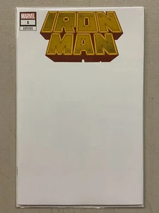 Marvel Iron Man #1 Blank Sketch Cover Variant Comic Book New Unread Bagged - Picture 1 of 1