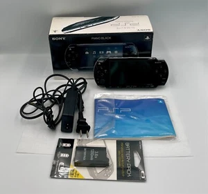 C0405 Sony PSP-2000 Handheld Console (Black) Tested JAPAN Box Charger Battery - Picture 1 of 15