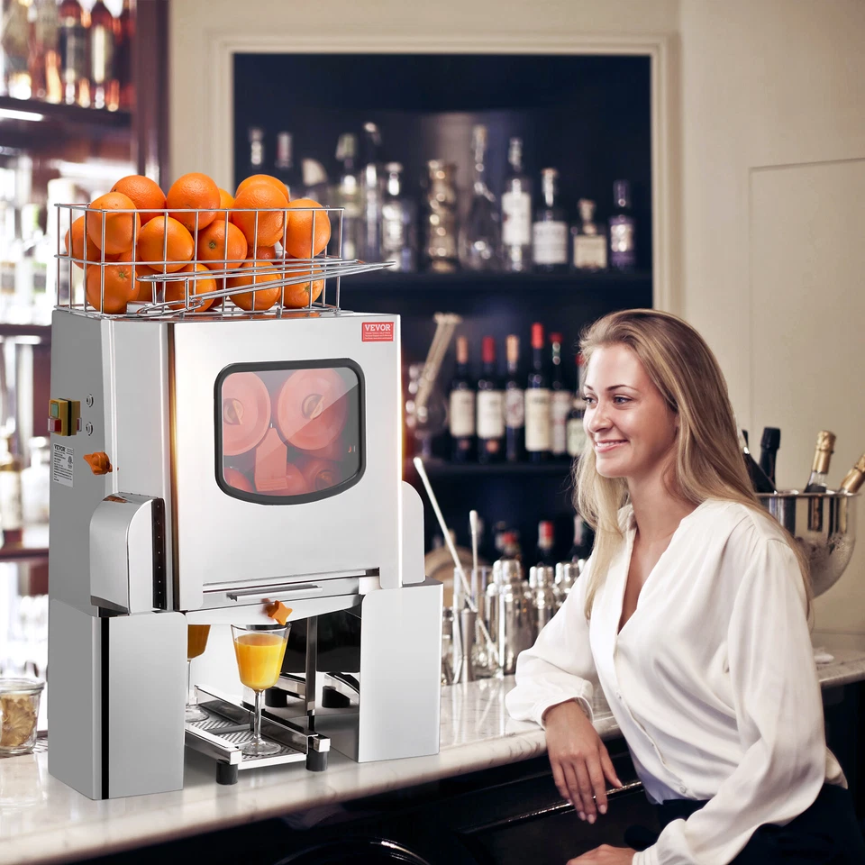 VEVOR Exprimidor Eléctrico de Cítricos de Zumo de Naranja 120W Acero Inoxidable - Imagen 1 de 4