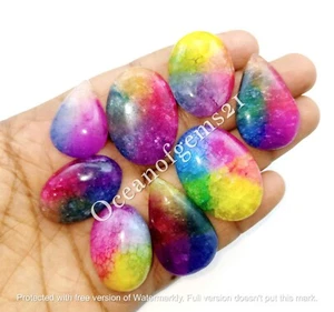 Rainbow Quartz Cabochon Gemstone Lot, 3-5 Piece,100 Carats Loose Gemstone - Picture 1 of 10