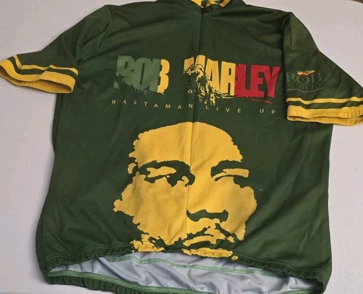 Camiseta deportiva de ciclismo Bob Marley Rastaman Live Up talla grande Ride7b.com por favor leer  Foto 1 de 3