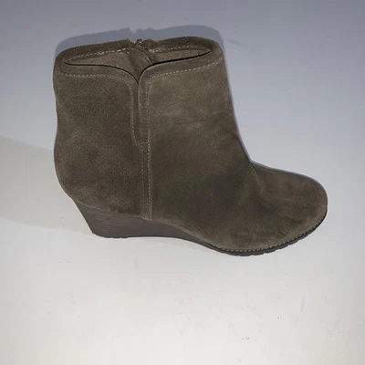 Botas Rockport Mujer Talla 10 Marrón Gamuza Cuña Botines Cremallera Cómodas Foto 1 de 4