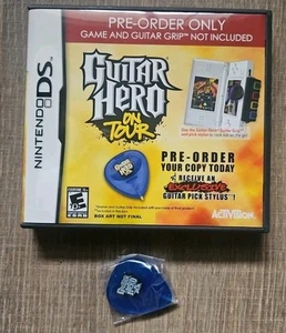 GUITAR HERO ON TOUR VARIANT NINTENDO DS GAME CASE GUITAR PICK ONLY! NO GAME! B70 - Picture 1 of 2