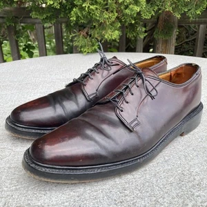 Vintage FLORSHEIM Imperial Shell Cordovan Leather Plain Toe Dress Shoes 10.5B - Picture 1 of 14