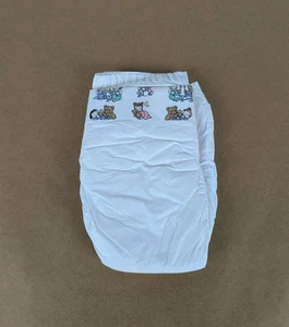 Pañal gateador Pampers Crawler Babies 1993 vintage con respaldo de plástico 8,25"x4,75" - Imagen 1 de 4