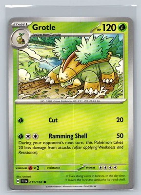 Grotle #011/162 SV05: Temporal Forces Common - Pokemon Cards C89 - Image 1 of 2