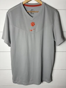 Clemson Tigers Shirt Herren Large grau NCAA Fußball Nike Dri Fit On Field T-Shirt - Bild 1 von 11