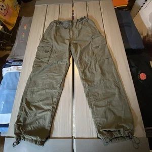 Pantaloni cargo vintage GAP taglia small verde paracadutista Y2K rave skater larghi pile tecnico - Foto 1 di 9