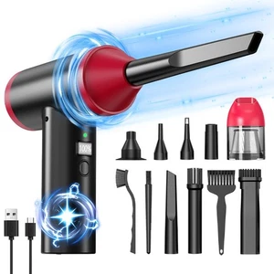 Cordless Dust Blower & Vacuum - Compact Dual-Function Cleaner for Car/ Keyboard - Afbeelding 1 van 7