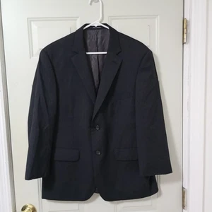 Pronto Uomo Platinum 100% Wool Black Business Blazer Jacket Sport Coat Men's 42 - Picture 1 of 12