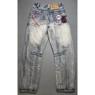 Pantalones de mezclilla holgados Akademiks para hombre 32 (se adapta a 30x32) descoloridos pierna ancha patinador Y2K Foto 1 de 4