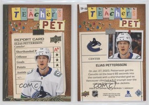 2023-24 Upper Deck Series 1 Teachers Pet Gold Elias Pettersson #TP-10